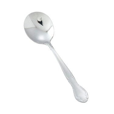 Winco Flatware Dozen Winco 0024-04 Elegance Stainless Steel Bouillon Spoon 6 3/16 inch | Denson CFE