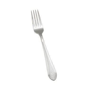 Winco Flatware Dozen Winco 0031-05 Stainless Steel Dinner Fork with Peacock Pattern | Denson CFE