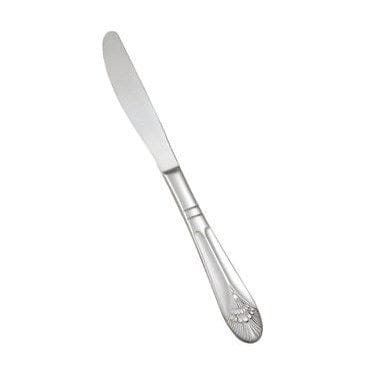 Winco Flatware Dozen Winco 0031-18 Peacock Stainless Steel European Table Knife Silver Finish | Denson CFE