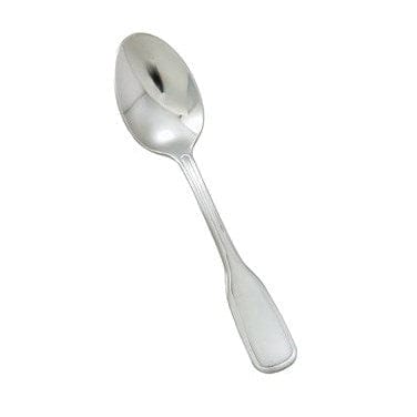Winco Flatware Dozen Winco 0033-01 Oxford Flatware Stainless Steel Teaspoon Heavy Weight Mirror Finish | Denson CFE
