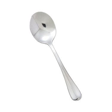 Winco Flatware Dozen Winco 0034-04 6.5 Inch Stanford Flatware Stainless Steel Bouillon Spoon | Denson CFE