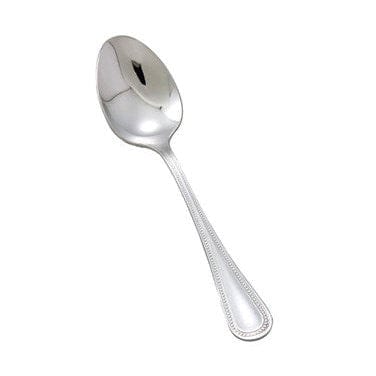 Winco Flatware Dozen Winco 0036-01 Stainless Steel Deluxe Pearl Teaspoon 6 Inch Elegant Flatware | Denson CFE