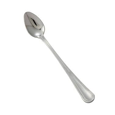 Winco Flatware Dozen Winco 0036-02 Deluxe Pearl Stainless Steel Iced Tea Spoon 8.13 Inches | Denson CFE