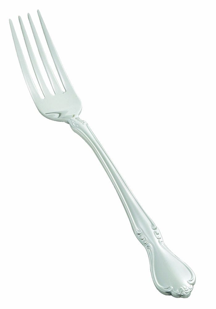 Winco Flatware Dozen Winco 0039-11 8.125 Inch Chantelle European Table Fork in 18/8 Stainless Steel | Denson CFE