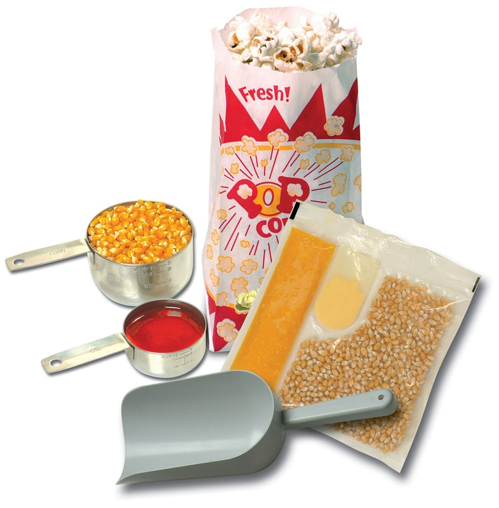 Winco Food and Beverage KIT Winco Benchmark 45008 Popcorn Starter Kit for Eight Ounce Poppers | Denson CFE