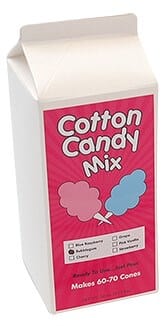 Winco Food & Beverage Each / Red Winco 82003 Benchmark Cotton Candy Red Cherry Sugar Floss - 3.25 LB