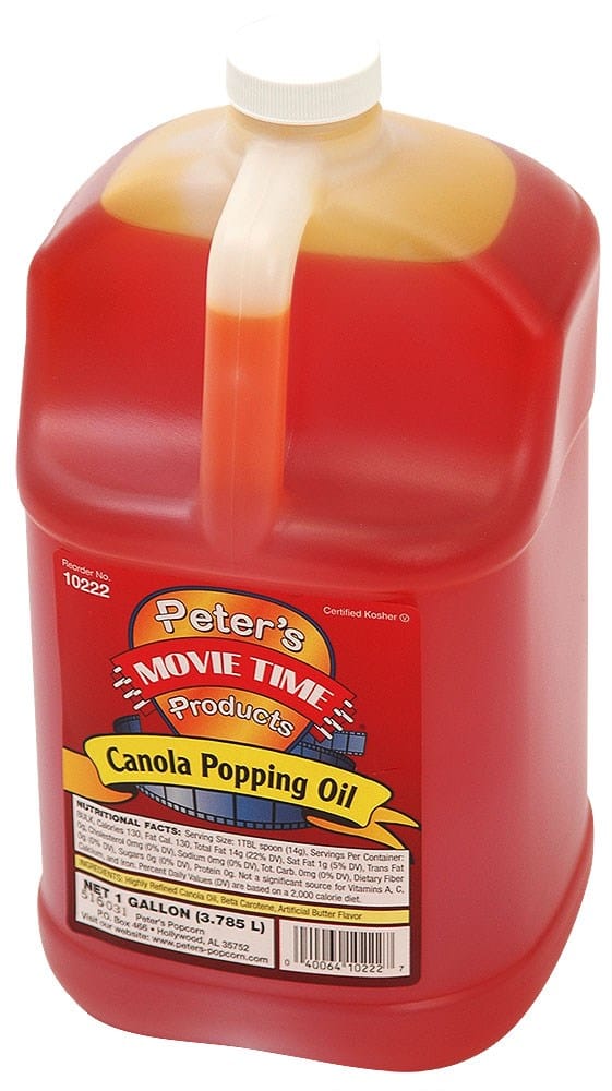 Winco Food & Beverage Each Winco Benchmark 40012 Canola Popping Oil 1 Gallon for Movie Theater Quality Popcorn | Denson CFE