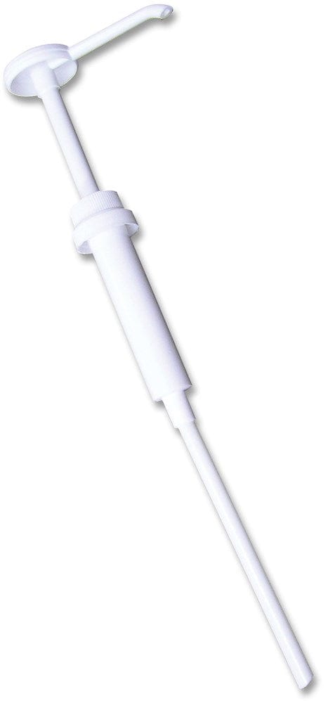 Winco Food & Beverage Each Winco Benchmark 72301 Snow Cone and Shaved Ice Syrup Pump 1 Ounce White | Denson CFE