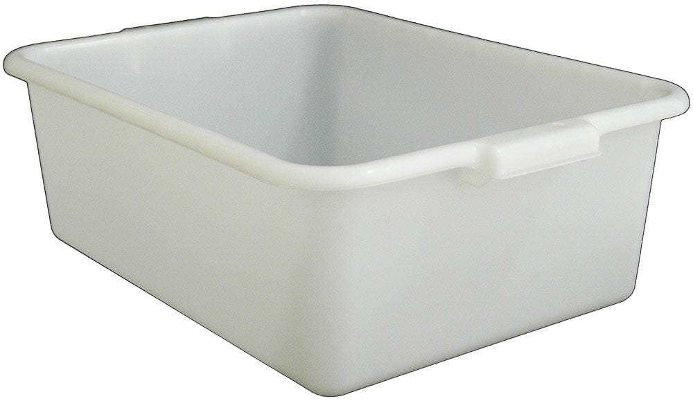 Winco Food & Beverage Each Winco Benchmark 74001 White Plastic Ice Tote Box with Built-in Handles | Denson CFE