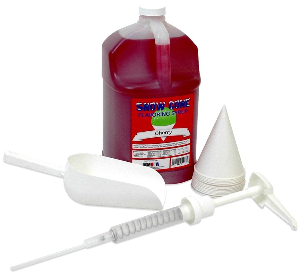 Winco Food & Beverage KIT Winco Benchmark 72601 Snow Cone and Shaved Ice Starter Kit | Denson CFE