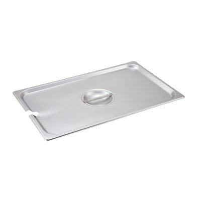 Winco Food Pans Each Winco SPCF Full Size Stainless Steel Slotted Steam Table and Hotel Pan Cover | Denson CFE