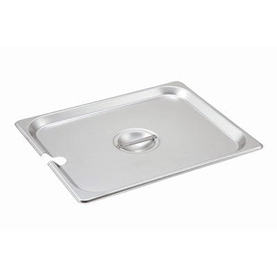 Winco Food Pans Each Winco SPCH 1/2 Size Slotted Stainless Steel Steam Table Pan / Hotel Pan Cover