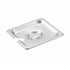 Winco Food Pans Each Winco SPCS 1/6 Size Slotted Stainless Steel Steam Table Pan / Hotel Pan Cover