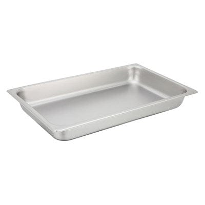 Winco Food Pans Each Winco SPF2 Full-Size Straight-Sided Steam Pan 25 Gauge Stainless Steel | Denson CFE