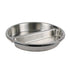 Winco Food Pans Each Winco SPFD-2R Round Stainless Steel Divided Food Pan for 6 Quart Chafer | Denson CFE