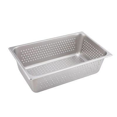 Winco Food Pans Each Winco SPFP6 Full Size Perforated Steam Table / Hotel Pan - 6" Deep Anti-Jam | Denson CFE