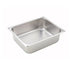 Winco Food Pans Each Winco SPH4 Half-Size Straight-Sided Steam Table Pan 4 Inch Deep 25 Gauge Stainless Steel | Denson CFE