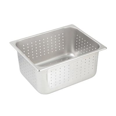 Winco Food Pans Each Winco SPJH-206PF Perforated Steam Pan, Half Size 6???D, 22 Ga S/S
