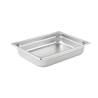 Winco Food Pans Each Winco SPJL-202 Anti-jam Steam Pan, Half-size, 2-1/2", 25 Ga S/S