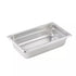 Winco Food Pans Each Winco SPJL-402 1/4 Size Standard Weight Anti-Jam Stainless Steel Steam Table / Hotel Pan - 2 1/2" Deep