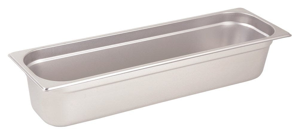 Winco Food Pans Each Winco SPJL-4HL Anti-jam Steam Pan Half Long Size 4 Inches Deep | Denson CFE