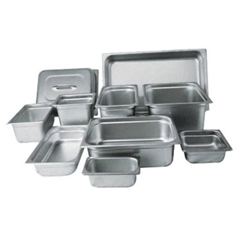 Winco Food Pans Each Winco SPJM-106 6" Full Size Solid Anti-Jam Steam Table Pan / Hotel Pan - 24 Gauge