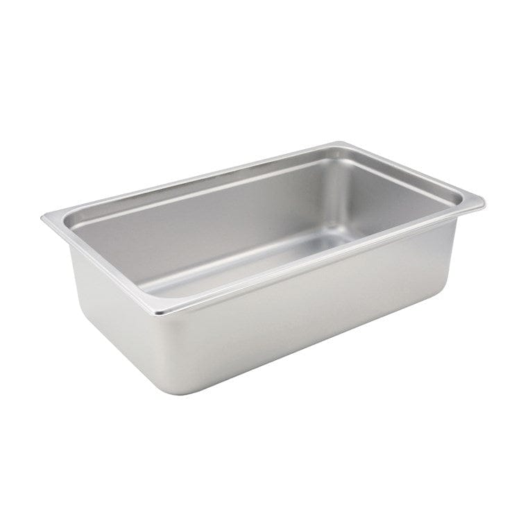 Winco Food Pans Each Winco SPJM-106 Full Size Solid Anti-Jam Steam Table Pan 24 Gauge Stainless Steel | Denson CFE