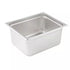 Winco Food Pans Each Winco SPJM-206 6" Half Size Solid Anti-Jam Steam Table Pan / Hotel Pan - 24 Gauge