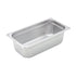Winco Food Pans Each Winco SPJM-304 Third Size Solid Anti-Jam Steam Table Pan 24 Gauge Stainless Steel | Denson CFE