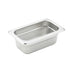 Winco Food Pans Each Winco SPJM-902 Stainless Steel Ninth Size Steam Table Pan 24 Gauge | Denson CFE