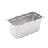 Winco Food Pans Each Winco SPJM306 Third Size Solid Anti Jam Steam Table Pan 6 Inch Deep | Denson CFE