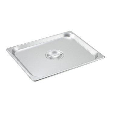 Winco Food Pans Each Winco SPSCH Half Size Stainless Steel Solid Steam Table Hotel Pan Cover | Denson CFE