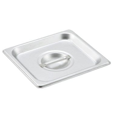 Winco Food Pans Each Winco SPSCS 1/6 Size Stainless Steel Solid Steam Table Pan Cover | Denson CFE