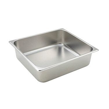 Winco Food Pans Each Winco SPTT4 4" Two-Third Size Solid Steam Table Pan / Hotel Pan - 25 Gauge