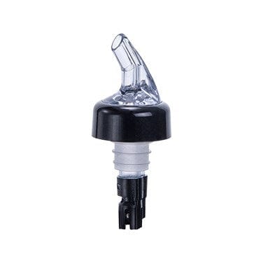 Winco Food Service Supplies Dozen / Black Winco PPA-063 Measured Pourer 5/8 oz Clear Spout Black Tail | Denson CFE