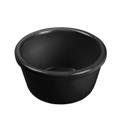Winco Food Service Supplies Dozen / Black Winco RP-2K Plain Ramekin - 2 oz, Black | Denson CFE
