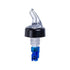 Winco Food Service Supplies Dozen / Blue Winco PPA-087 Measured Pourer 7/8oz Blue Tail with Black Collar and Clear Spout | Denson CFE