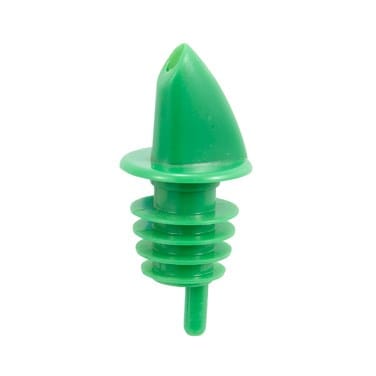 Winco Food Service Supplies Dozen / Green Winco PPR-2G Free Flow Pourers Green Plastic No Spill Dispensing | Denson CFE