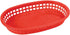 Winco Food Service Supplies Dozen / Red Winco PLB-R Oval Platter Basket 10-3/4 by 7-1/4 by 1-1/2 inches Red | Denson CFE