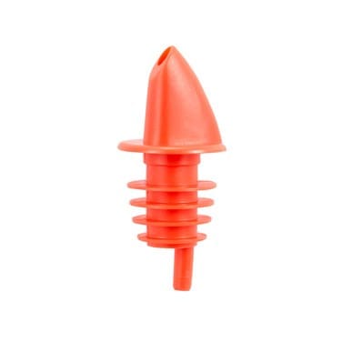Winco Food Service Supplies Dozen / Red Winco PPR-2R Free Flow Pourer Red Plastic Ideal for Smooth Dispensing | Denson CFE