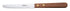 Winco Food Service Supplies Dozen Winco K-55W Steak Knife 8.5 Inch Overall Length Stainless Steel Blade Wooden Handle Round Tip | Denson CFE