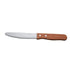 Winco Food Service Supplies Dozen Winco KB-15W Jumbo Steak Knife with 5 Inch Blade and Wooden Handle | Denson CFE
