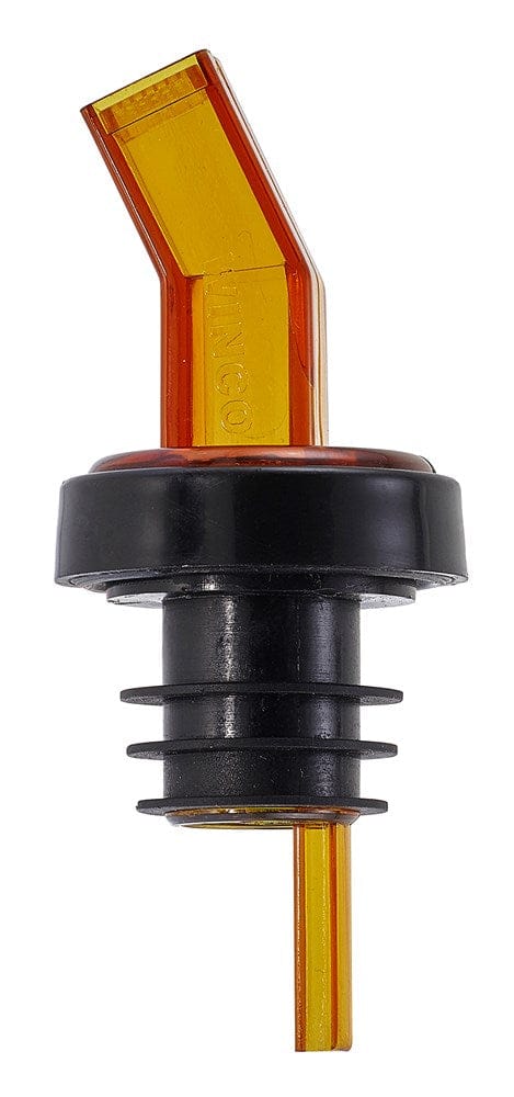 Winco Food Service Supplies Dozen Winco PP-SAM Gemstone Amber Screened Pourer with Bent Spout | Denson CFE