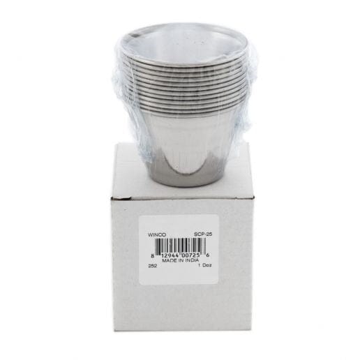 Winco Food Service Supplies Dozen Winco SCP25 Stainless Steel Round Sauce Cups Set of Twelve | Denson CFE