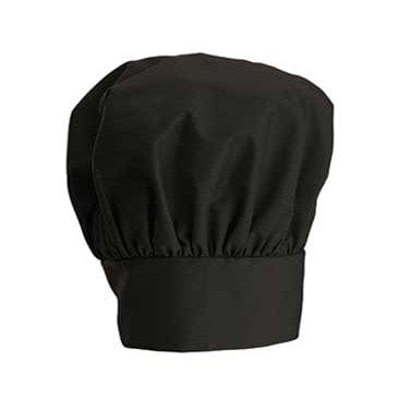Winco Food Service Supplies Each / Black Winco CH-13BK SignatureChef Chef Hat, 13", Velcro Closure, Black