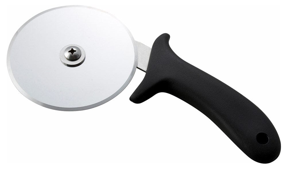 Winco Food Service Supplies Each / Black Winco PPC-4 Pizza Cutter with 4 Inch Blade and Black Polypropylene Handle | Denson CFE