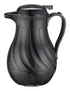 Winco Food Service Supplies Each / Black Winco VSW-20K 20 oz. Black Plastic Swirl Coffee Server