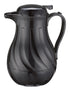 Winco Food Service Supplies Each / Black Winco VSW20K 20 Ounce Black Plastic Swirl Coffee Server | Denson CFE