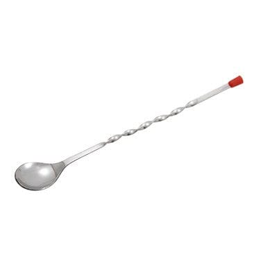 Winco Food Service Supplies Each / Red Winco BPS11 Red Ball Bar Spoon 11 Inch Stainless Steel for Perfect Cocktails | Denson CFE