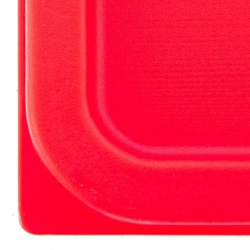 Winco Food Service Supplies Each / Red Winco PECC-68 Red Polyethylene Food Container Cover for 6 and 8 Quart Containers | Denson CFE